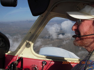 Ken Calman and Adam flying in N4372J