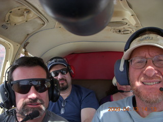 Ken Calman and Adam flying in N4372J - Ken's picture