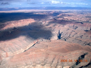61 6ug. aerial - north of Monument Valley