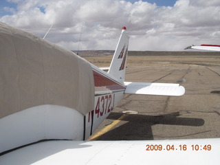177 6ug. N4372J all covered up at Canyonlands Airport (CNY)