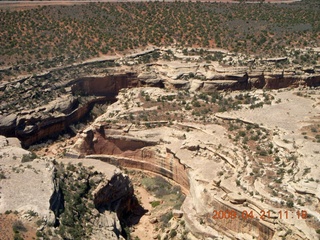 137 6um. Fry Canyon (UT74) - slot canyon - aerial