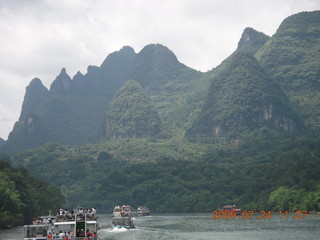 317 6xq. China eclipse - Li River  boat tour
