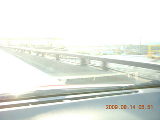 China eclipse - Shanghai bridge