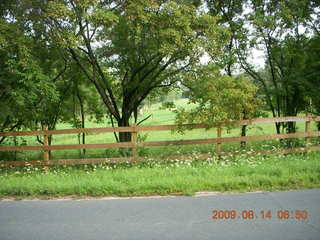 Minnesota country road - grass path - Kevin running