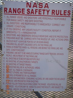 24 6z7. Saint Johns Airport (SJN) run - shooting range sign