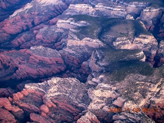 5 719. aerial - mountains near Sedona at dawn