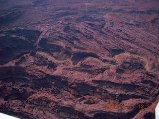 66 71b. aerial - Utah back-country near Arches National Park - Colorado River