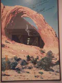 100 71b. Moab diner signed flying poster