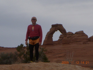 83 71c. Arches National Park - Delicate Arch from viewpoint - Adam