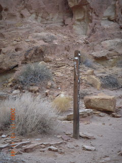 138 71d. Little Wild Horse Pass slot-canyon hike - sign