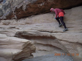 172 71d. Little Wild Horse Pass slot-canyon hike - Adam