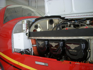 54 71e. DVPA picnic - red Beech Bonanza (fuses in front of firewall)