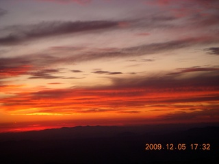 aerial sunset
