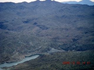 aerial - Alamo Lake dam