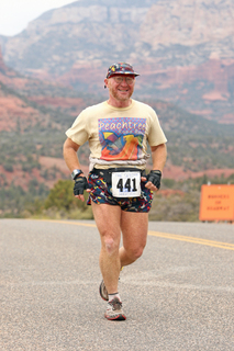 Sedona half-marathon - Adam and Cherry afterward