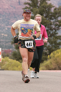 Fiesta Bowl half marathon - Adam