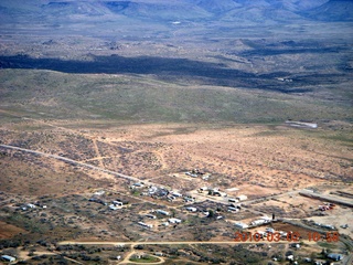 Bagdad run, green after the rain - aerial
