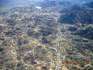 Bagdad run, green after the rain - aerial