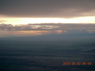 18 772. aerial  sunrise on a cloudy day