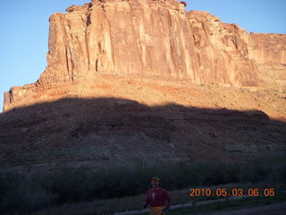 9 773. Mineral Canyon airstrip - Adam running