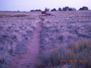 4 774. Canyonlands Lathrop Trail hike - pre-dawn running path