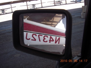 88 776. N4372J back home at Deer Valley (DVT) in car mirror