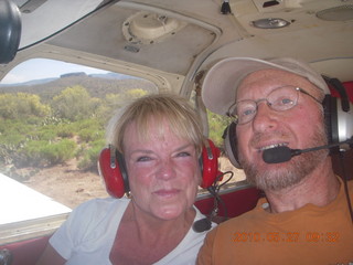Anne and Adam flying in N4372J