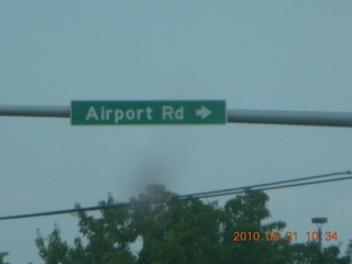 32 77x. Airport Road sign near Capitol City (Harrisburg, CXY)