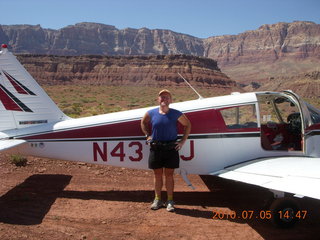 Adam flying N4372J over Verde River valley