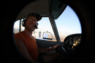 N8377W in Independence with Adam flying