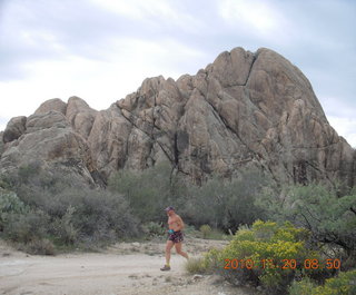 Elizabeth and Dave running at Bagdad
