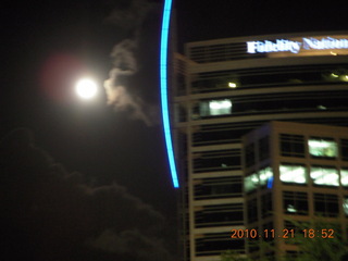 Arizona Ironman - full moon and buildings
