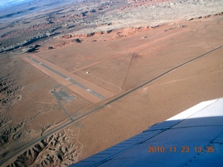 107 7dp. Moab trip - aerial Hanksville Airport