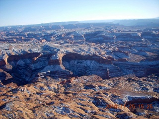 69 7dr. Moab trip - aerial - Utah snow