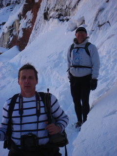134 7ex. Zion National Park trip - Sheri's pictures - Hidden Canyon hike - Luiz and Adam