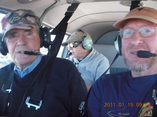 Sean, Kristina, Adam flying in N8377W