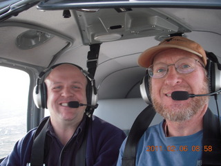 Sean, Kristina, and Adam flying in N8377W