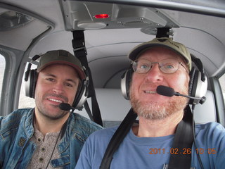 Bernie, Pete, and Adam flying in N8377W