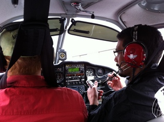 Sky Harbor fly-in Adam flying N8377W