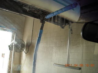 334 7j8. drive from Needles back to Moab - car wash