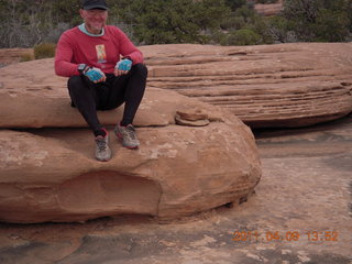 216 7j9. Dead Horse Point - Big Horn hike - Adam (tripod)