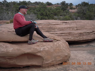 221 7j9. Dead Horse Point - Big Horn hike - Adam (tripod)