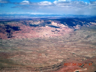 205 7ja. aerial - Bullfrog Basin to Kaiparowits Plateau - Lake Powell area