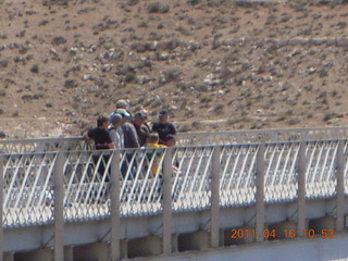 Marble Canyon run - Dave on Navajo Bridge