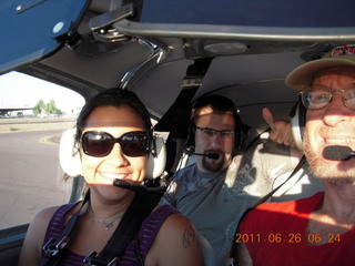 Mike and Adam flying in N8377W