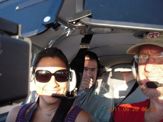 Mike and Adam flying in N8377W