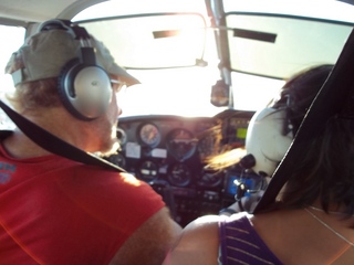 aerial - Dirty Devil to Hite - Adam flying N8377W