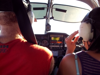 aerial - Dirty Devil to Hite - Adam flying N8377W