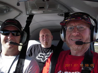 Ruhil, Dave, and Adam flying in N8377W