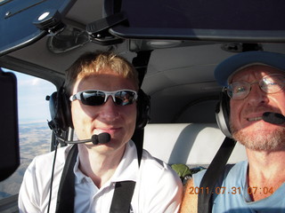 Ruhil, Dave, and Adam flying in N8377W